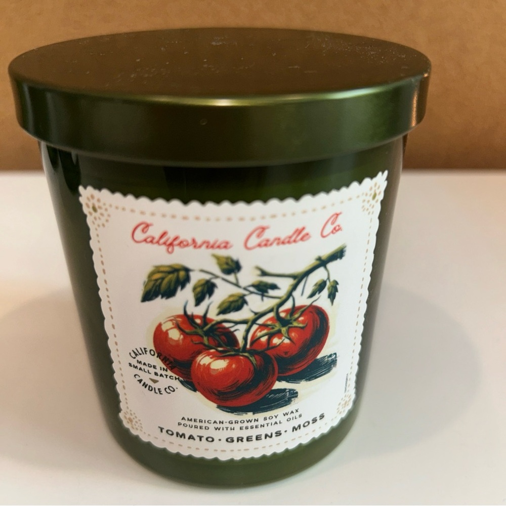 Leoben Tomato Greens Moss Vines California Candle Co 9oz RARE Cottage Core Soy